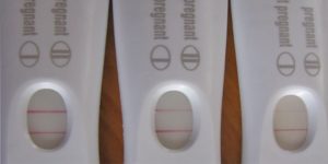 pregancy test light line